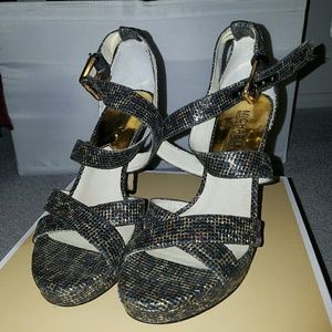 CUSTOMIZED Michael Kors heels evie platform REPOSH